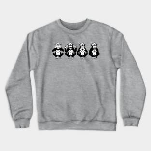 See No Evil, Hear No Evil, Speak No Evil & Text No Evil Crewneck Sweatshirt